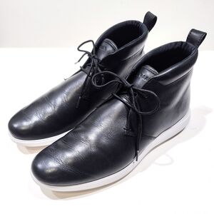 COLE HAAN Grand Plus Essex Black Leather Chukka Boots Mens 10½ Sneaker Shoes